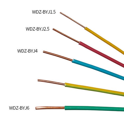WDZ-BYJ电线6平方铜线价格 低烟无卤阻燃电线 家装电线
